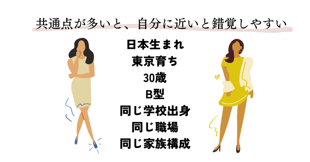 共通点が多い女性2人